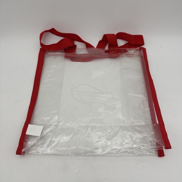 Buffalo Bills Clear Reusable Plastic Tote Bag Stadium Approved - Picture 3 of 3